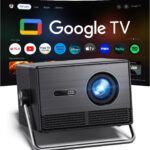 Proyector inteligente HAPPRUN Full HD 2000 lúmenes ANSI Google TV enfoque automático Dolby Audio WiFi y Bluetooth