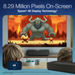 Proyector Epson Lifestudio Grand EP-LS970B 4000 Lumens Pixel Shift 4K Ultra Tiro Corto Laser 3LCD Smart - Imagen 8