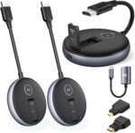 Transmisor HDMI G9R Pro inalámbrico - Un transmisor y dos receptores 50M 5.8G/2.4G @60Hz