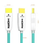 Cable HDMI de fibra óptica 8K 48 Gbps 8K60Hz 4K120Hz HDR dinámico eARC HDCP2.2/2.3 15 Metros - Imagen 2