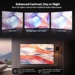 Pantalla ALR 120 ¨ proyector ultra tiro corto, 85% de rechazo de luz de techo ambiental 4K/8K UHD, 3D activo, marco fijo 16:9 - Imagen 4