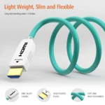 Cable HDMI de fibra óptica 8K 48 Gbps 8K60Hz 4K120Hz HDR dinámico eARC HDCP2.2/2.3 15 Metros - Imagen 3