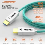 Cable HDMI de fibra óptica 8K 48 Gbps 8K60Hz 4K120Hz HDR dinámico eARC HDCP2.2/2.3 15 Metros